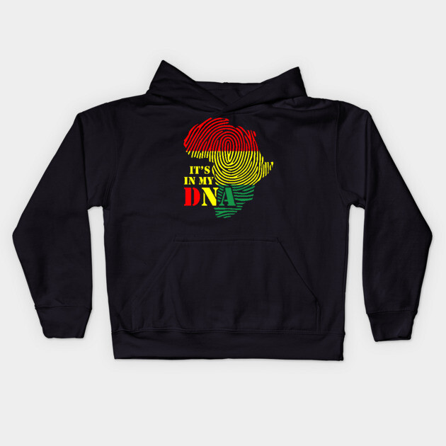 It's in my DNA, Black History, Africa, Black Lives Matter Kids Hoodie by UrbanLifeApparel
