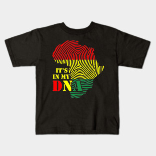 It's in my DNA, Black History, Africa, Black Lives Matter Kids T-Shirt