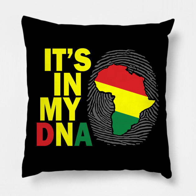 It's in my DNA, Black History, African, Black Lives Matter Pillow by UrbanLifeApparel