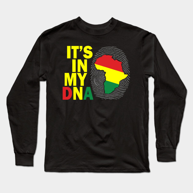 It's in my DNA, Black History, African, Black Lives Matter Long Sleeve T-Shirt by UrbanLifeApparel