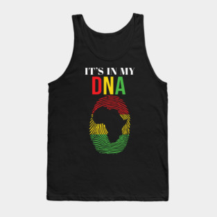 It's in my DNA, Black History, Fingerprint, African, Black Lives Matter Tank Top