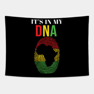 It's in my DNA, Black History, Fingerprint, African, Black Lives Matter Tapestry