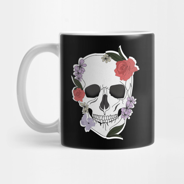 Skull floral Rose Vintage Day of the Dead by logiamerch
