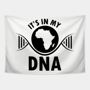 It's in my DNA, Black History, DNA, Fingerprint, Black Lives Matter Tapestry