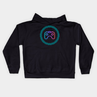 Pixelated gamer Kids Hoodie