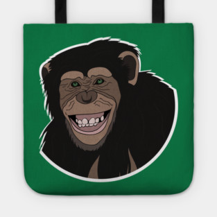 Funny Chimpanzee Smiling Jungle Tote