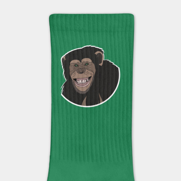 Funny Chimpanzee Smiling Jungle by logiamerch