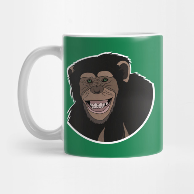 Funny Chimpanzee Smiling Jungle by logiamerch