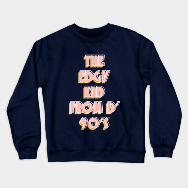 90s Edgy Kid Crewneck Sweatshirt by enrynz