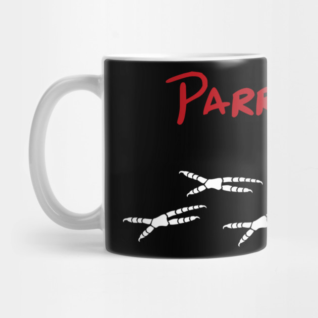 Parrot Dad with Footprints by Einstein Parrot