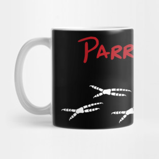 Parrot Mom with Footprints Mug