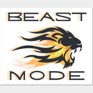 Beast Mode Lion Posters and Art