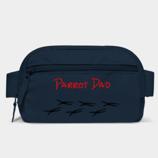 Parrot Dad with Footprints Bag