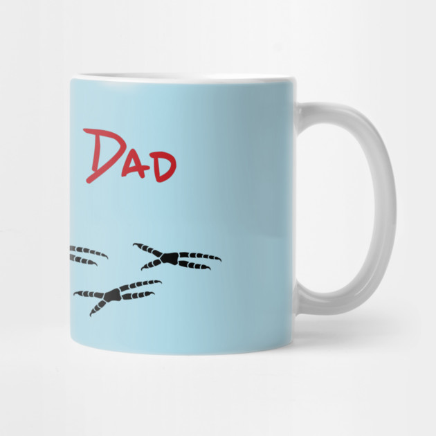 Parrot Dad with Footprints by Einstein Parrot