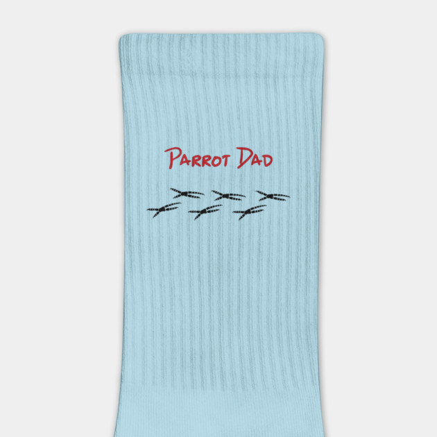 Parrot Dad with Footprints by Einstein Parrot