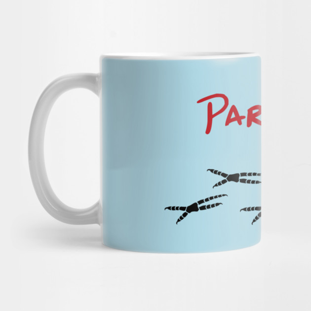 Parrot Dad with Footprints by Einstein Parrot