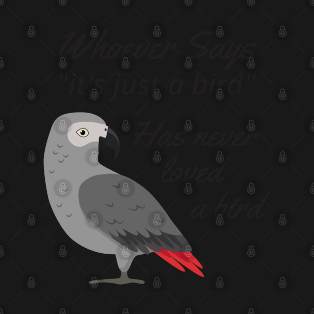 Just A Bird - African Grey Parrot by Einstein Parrot