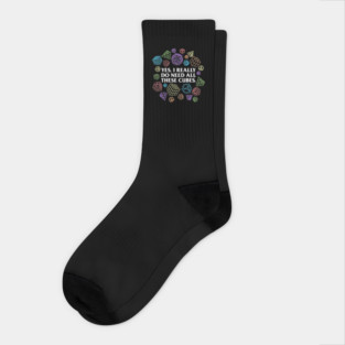 Yes I Really Do Need All These Cubes - Rubik's Cube Inspired Design for people who know How to Solve a Rubik's Cube Socks