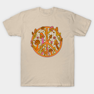 Mushroom Peace Sign T-Shirt