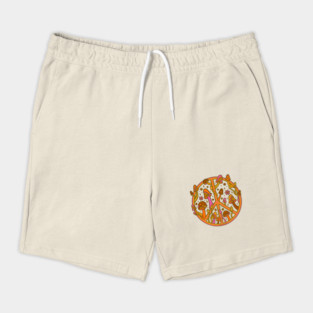 Mushroom Peace Sign Shorts