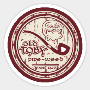 Old Toby Pipe-weed Sticker