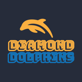 Diamond Dolphins - Yellow Blue T-Shirt