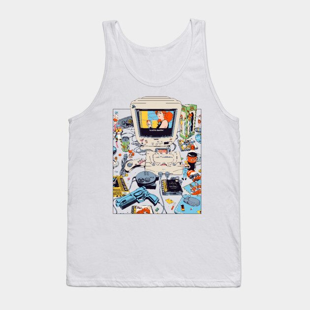 Vintage Gamer Tank Top by smgdraws