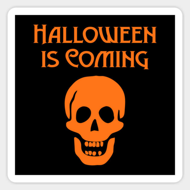 Halloween is Coming Orange Cheeky Witch® Sticker by Cheeky Witch