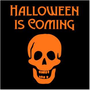 Halloween is Coming Orange Cheeky Witch® Posters and Art