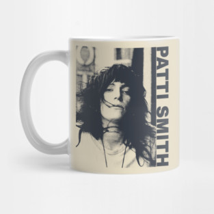 Patti Smith || Vintage Halftone Style || Fan Art Design| Mug