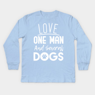 Dog Lover Woman Kids Long Sleeve T-Shirt