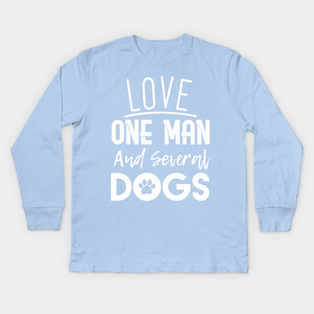 Dog Lover Woman Kids Long Sleeve T-Shirt by enrynz