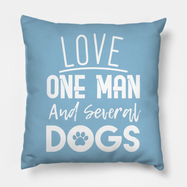 Dog Lover Woman Pillow by enrynz