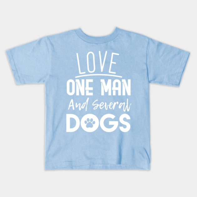 Dog Lover Woman Kids T-Shirt by enrynz