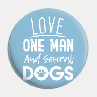 Dog Lover Woman Pin