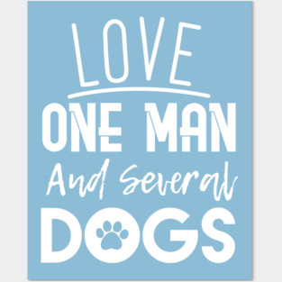 Dog Lover Woman Posters and Art