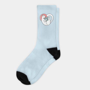 Sleeping Hearty Cat Socks