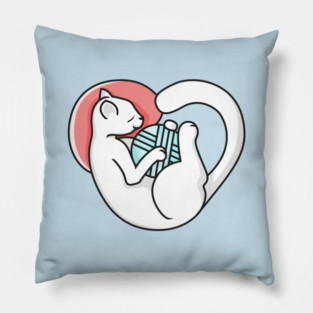 Sleeping Hearty Cat Pillow