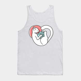 Sleeping Hearty Cat Tank Top