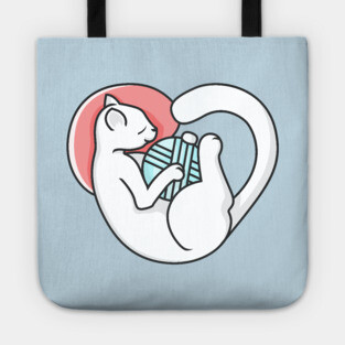 Sleeping Hearty Cat Tote