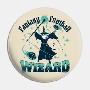 Fantasy Football Wizard Pin
