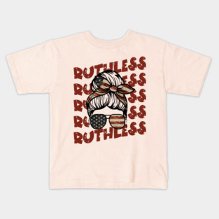 Messy Bun Roevember Ruthless Kids T-Shirt