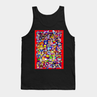 Classic cartoon collage art Tank Top