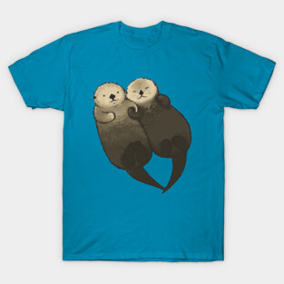 Significant Otters - Otters Holding Hands T-Shirt