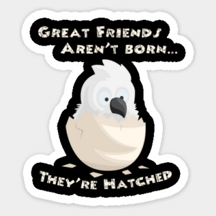 Umbrella Cockatoo Parrot Friends Hatched Sticker