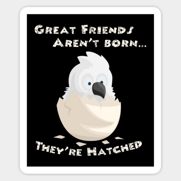 Umbrella Cockatoo Parrot Friends Hatched Magnet by Einstein Parrot