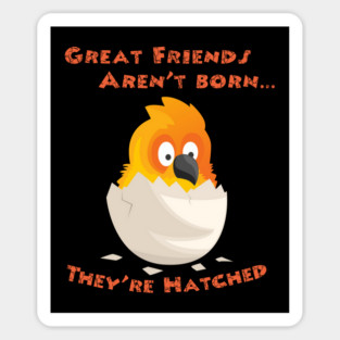 Sun Conure Friends are Hatched Magnet