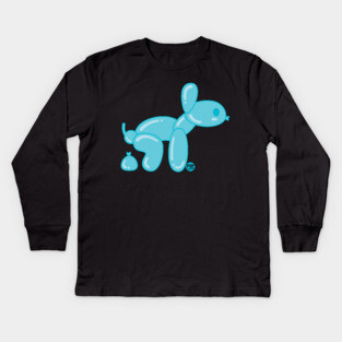 BALLOON  DOG POOP Kids Long Sleeve T-Shirt