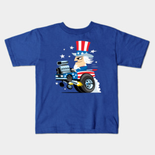 Uncle Sam Hot Rod Kids T-Shirt