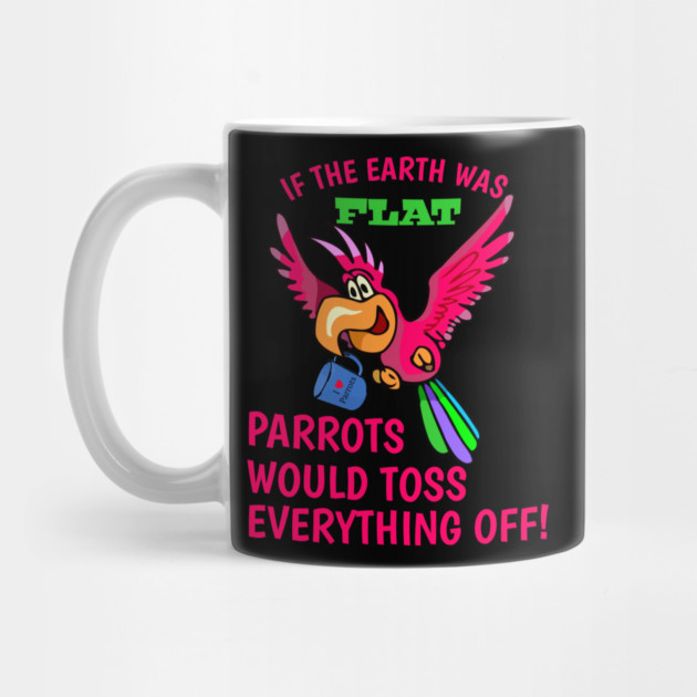 Parrot tossing mug by Einstein Parrot